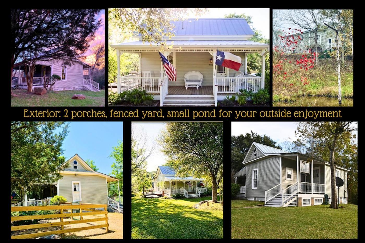 Circa 1900 - Historic - Romantic - Private - Pond - Fenced Yard - The Cottage At Chappell Hill Esterno foto